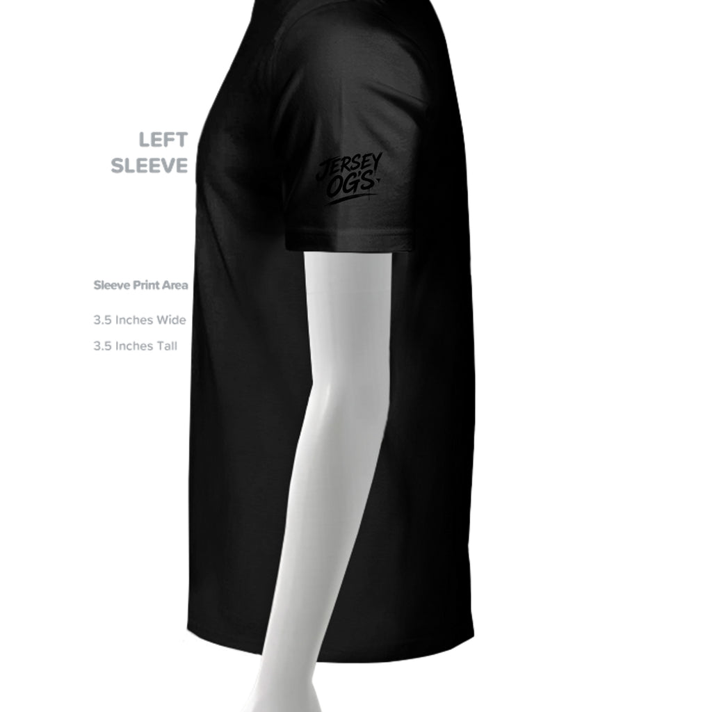 BLACK HEATHER - 3001CVC - SLEEVE_LEFT